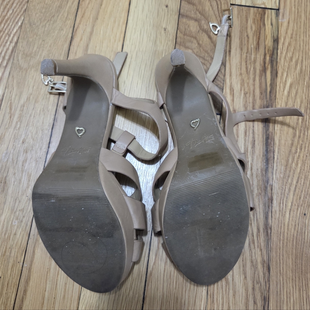 Thalia Sodi Beige Strappy Heels - Picture 2 of 10